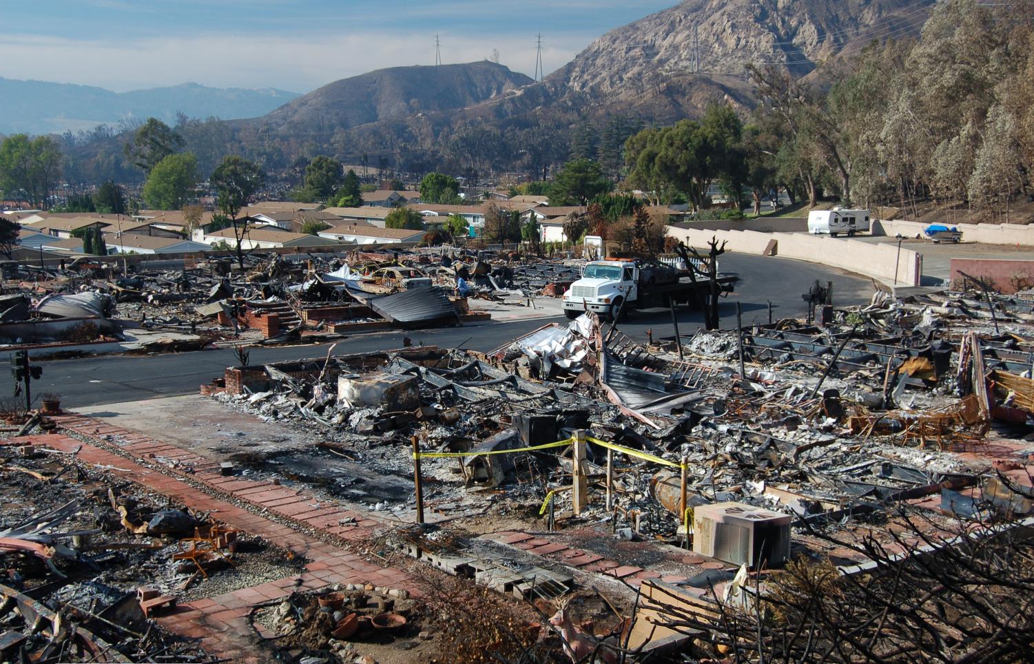 Wildfires in California laid waste to thousands of acres and destroyed businesses and homes.