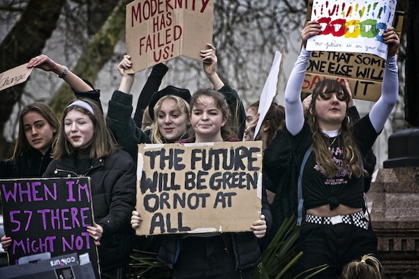 Photos taken at the Global Climate Strike in London on Friday 15th March 2019.