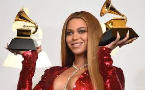 Beyoncé at the 2017 Grammys. 