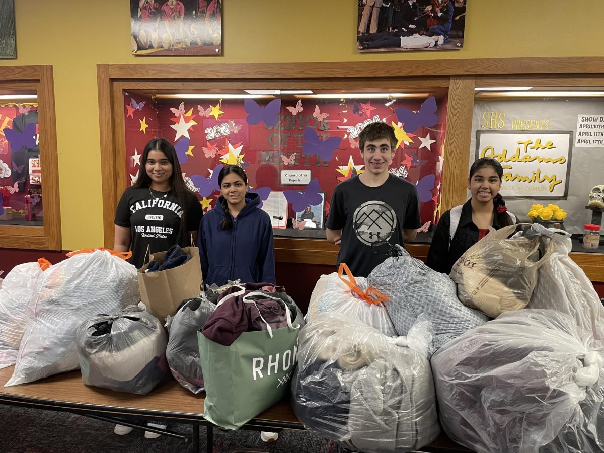 Students collect clothes and hair products for WINGS during Black History Month and Sexual Assault Awareness Month. 
