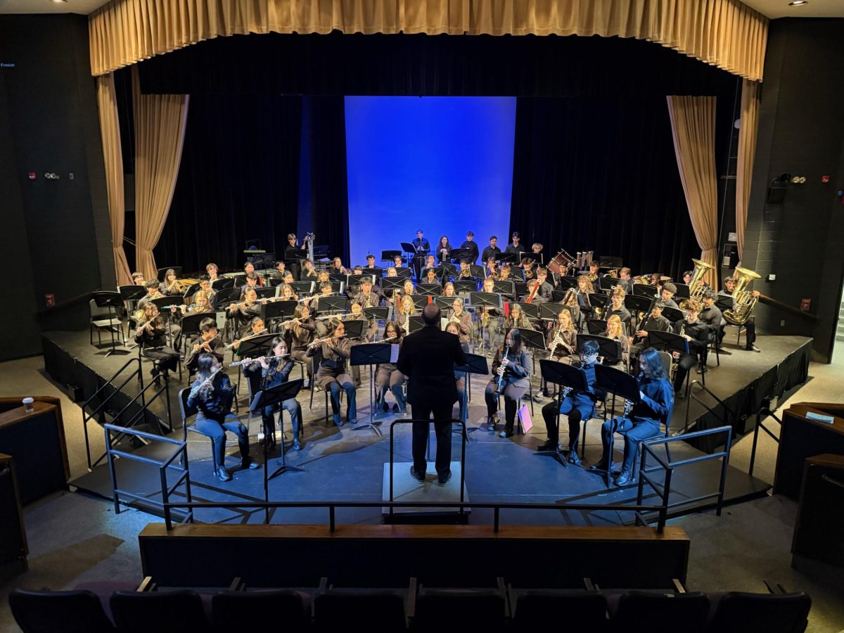 SHS band performs at the annual holiday concert. 